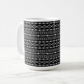 Mug Formes Aztec Motif gris noir (Devant gauche)
