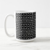 Mug Formes Aztec Motif gris noir (Gauche)