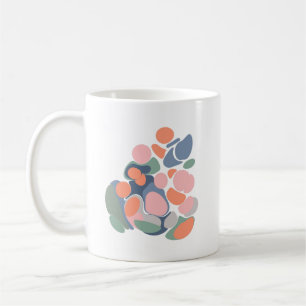 Mug Formes biologiques Abstraites modernes Art en coul