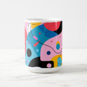 Mug Formes blanches colorées géométriques modernes (Centre)