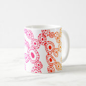 Mug Formes de blobs de cercle abstrait aléatoire multi (Devant droit)