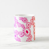 Mug Formes de blobs de cercle abstrait aléatoire multi (Centre)