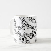 Mug Formes de blobs de cercle aléatoires abstraites (Devant gauche)