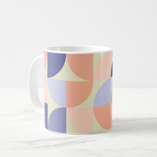 Mug Formes de conception graphique géométrique | Viole (Devant gauche)