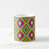 Mug Formes de losange géométrique sans couture moderne (Centre)