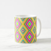 Mug Formes de losange géométrique sans couture moderne (Devant droit)