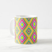 Mug Formes de losange géométrique sans couture moderne (Devant gauche)