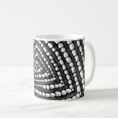Mug Formes de stylo et d'encre de triangle abstrait dé (Devant droit)