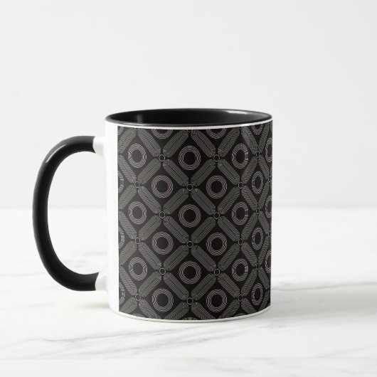 Mug Formes de tan en noir (Gauche)
