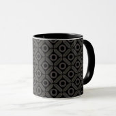 Mug Formes de tan en noir (Devant droit)