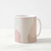 Mug Formes de ton terrestre avec initial (Devant droit)