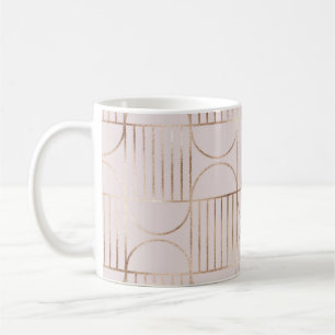 Mug Formes d'or : motif moderne du milieu du siècle.