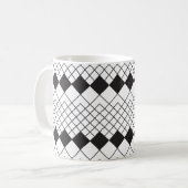 Mug Formes en losange noir motif (Devant gauche)