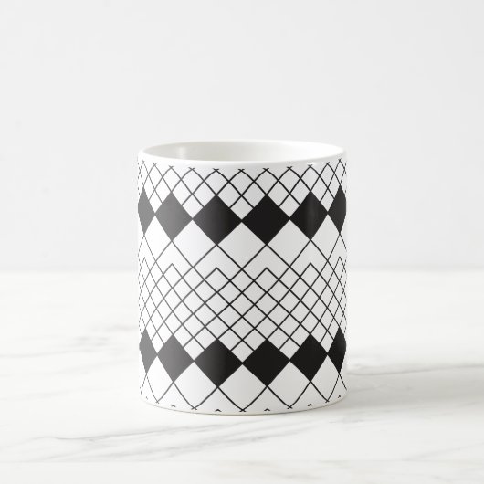 Mug Formes en losange noir motif (Centre)