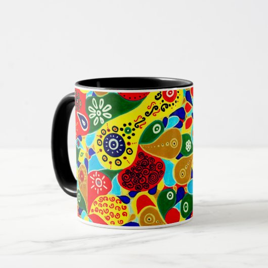 Mug Formes et formes remarquables Art Abstrait origina (Devant gauche)