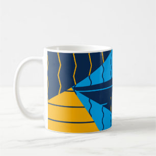 Mug Formes et lignes géométriques colorées cool