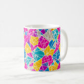 Mug Formes et lignes géométriques en couleur vive (Devant droit)