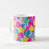 Mug Formes et lignes géométriques en couleur vive (Devant gauche)