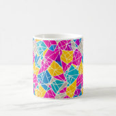 Mug Formes et lignes géométriques en couleur vive (Centre)