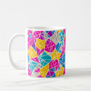 Mug Formes et lignes géométriques en couleur vive