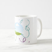 Mug Formes et pâte de café de couleur graphique (Devant droit)
