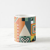 Mug Formes géométriques, arrière - plan simple plat. (Centre)