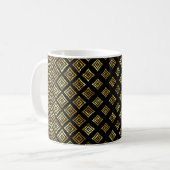 Mug Formes géométriques brillantes or (Devant gauche)