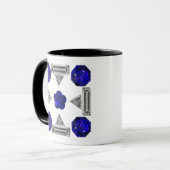 Mug Formes géométriques colorées (Devant gauche)