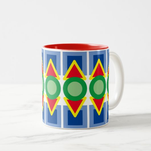 Mug - Formes géométriques colorées (Devant droit)