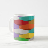 Mug Formes géométriques cool et colorées (Devant gauche)