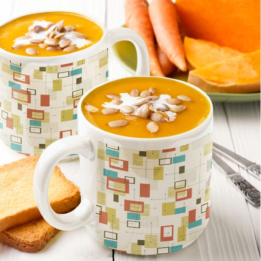 Mug Formes géométriques élégantes rétro du milieu du s