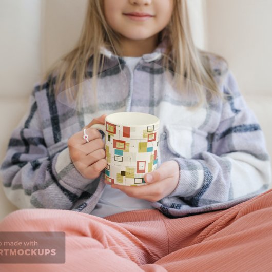 Mug Formes géométriques élégantes rétro du milieu du s