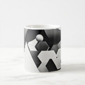 Mug Formes géométriques en noir blanc gris (Centre)
