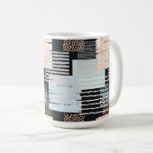 Mug Formes géométriques et rayures (Devant droit)