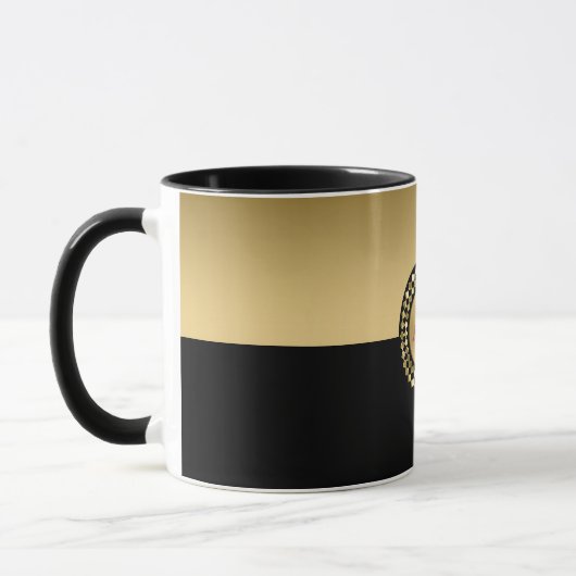 Mug Formes géométriques Gold et Black (Gauche)