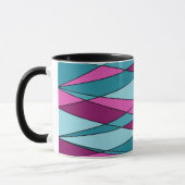 Mug formes géométriques modernes Abstraites triangles  (Gauche)