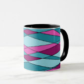 Mug formes géométriques modernes Abstraites triangles  (Devant droit)