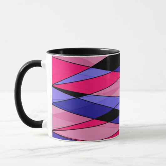 Mug formes géométriques modernes Abstraites triangles  (Gauche)