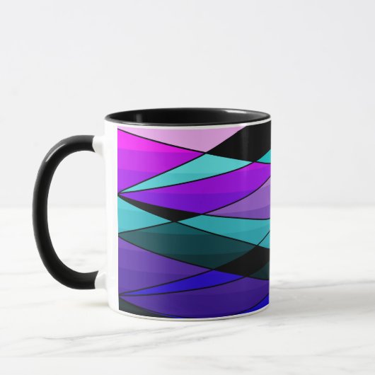 Mug formes géométriques modernes Abstraites triangles  (Gauche)