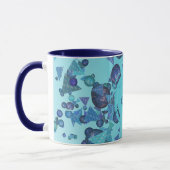Mug Formes géométriques modernes avec monogramme en bl (Gauche)
