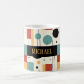 Mug Formes géométriques modernes avec nom (Centre)