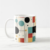 Mug Formes géométriques modernes avec nom (Gauche)