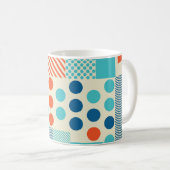 Mug Formes géométriques, Motif d'art moderne. (Devant droit)