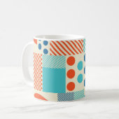 Mug Formes géométriques, Motif d'art moderne. (Devant gauche)