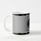 Mug Formes géométriques Noir Et Argent (Gauche)
