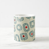 Mug Formes géométriques ouvertes vertes avec des point (Centre)