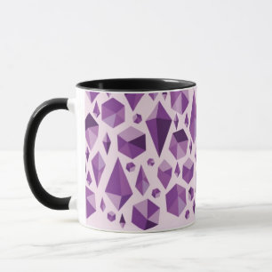 Mug Formes géométriques pourpres de bijou