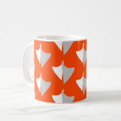 Mug Formes géométriques rétro avec motif abstrait tran (Devant gauche)