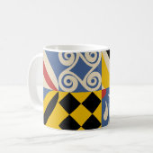Mug Formes géométriques rétro : azulejos. (Devant gauche)