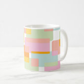 Mug Formes géométriques simples dans les Pastels Jaune (Devant droit)